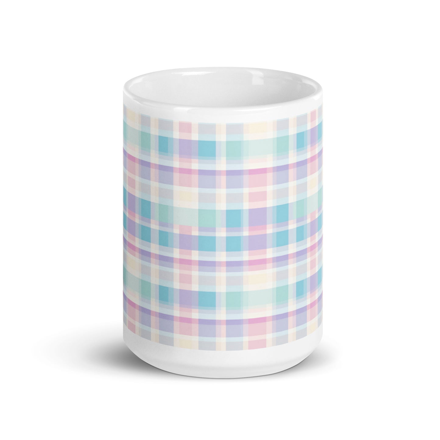 Criss + Cross - Dawn ceramic coffee mug - 15 oz - front view