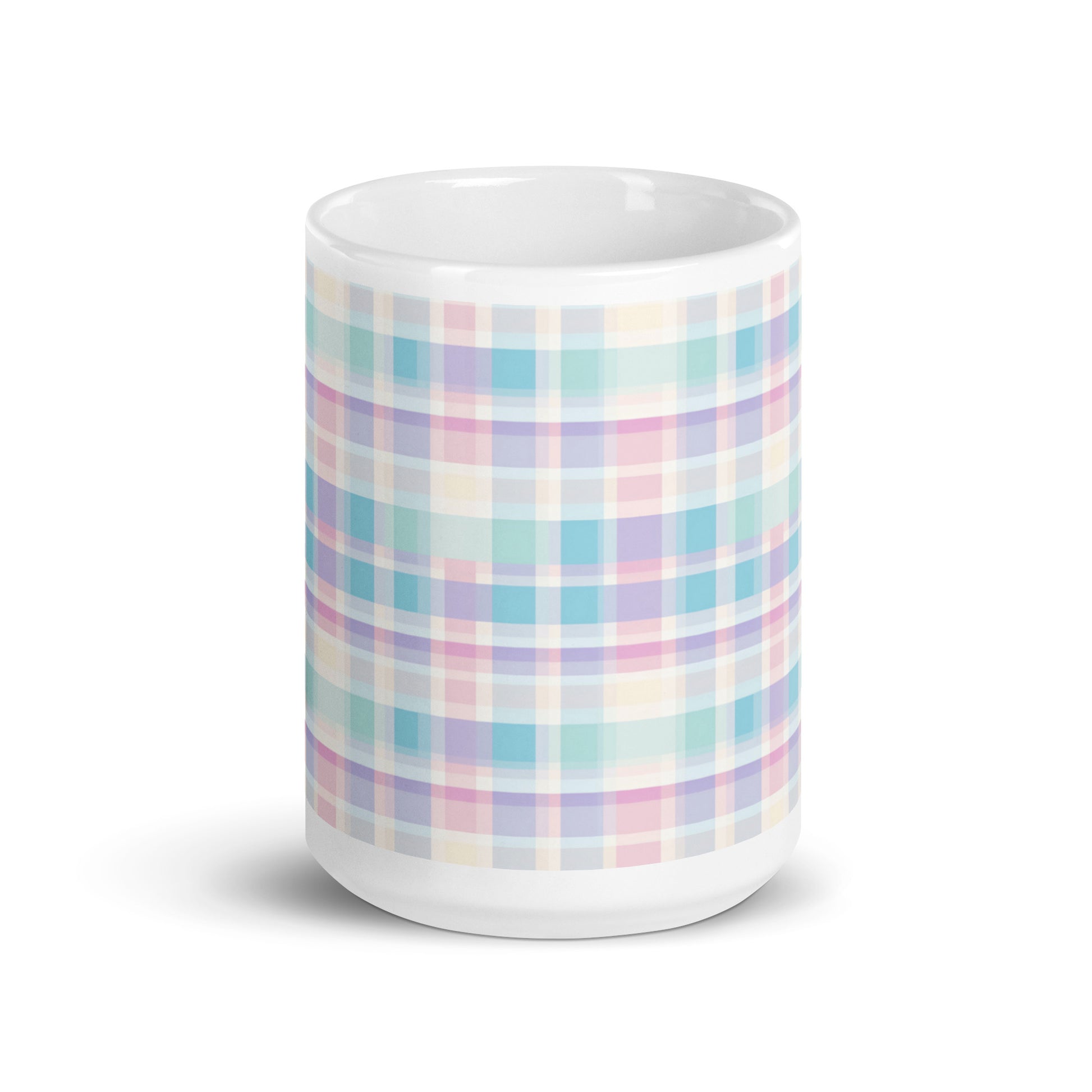 Criss + Cross - Dawn ceramic coffee mug - 15 oz - front view