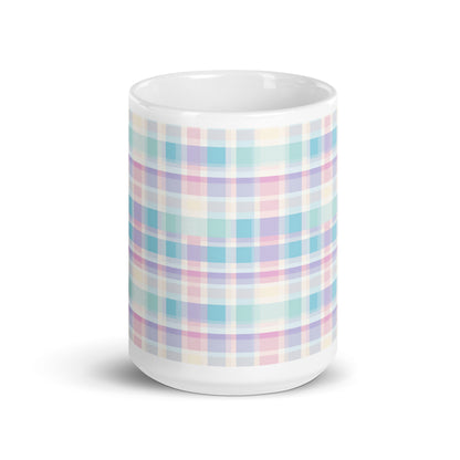 Criss + Cross - Dawn ceramic coffee mug - 15 oz - front view
