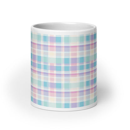 Criss + Cross - Dawn ceramic coffee mug - 20 oz - front view