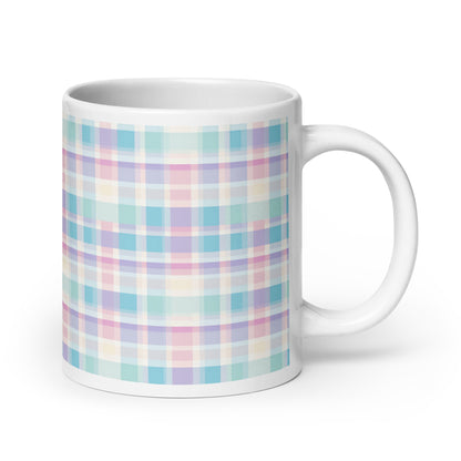 Criss + Cross - Dawn ceramic coffee mug - 20 oz - handle on right