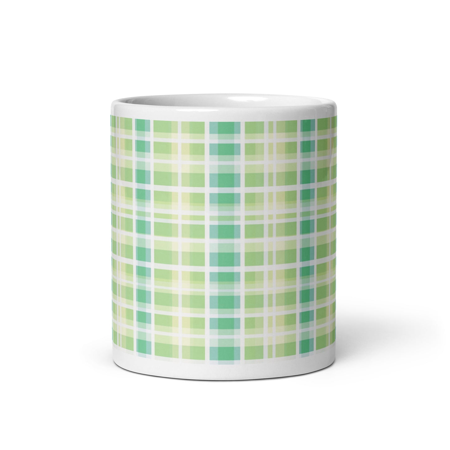 Criss + Cross - Fern ceramic coffee mug - 11 oz - front view