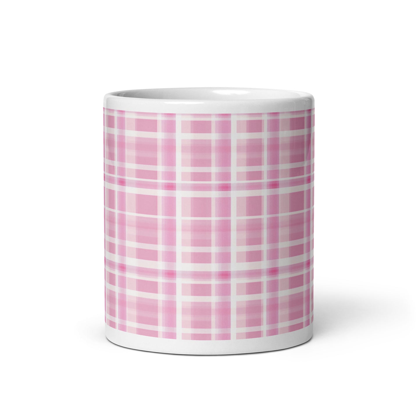 Criss + Cross - Flush ceramic coffee mug - 11 oz - front view