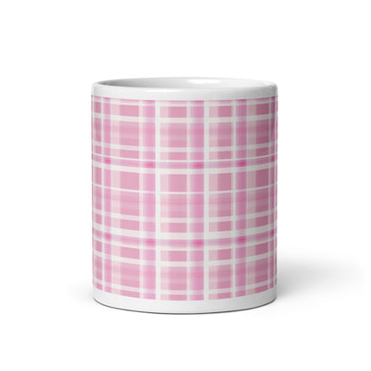 Criss + Cross - Flush ceramic coffee mug - 11 oz - front view
