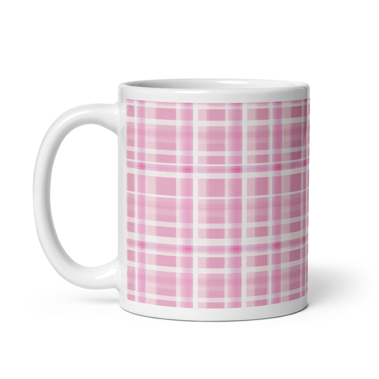 Criss + Cross - Flush ceramic coffee mug - 11 oz - handle on left