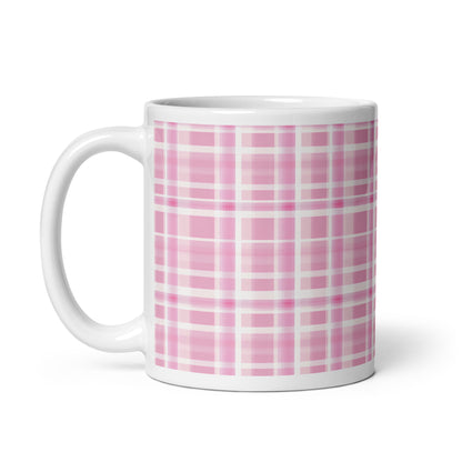 Criss + Cross - Flush ceramic coffee mug - 11 oz - handle on left