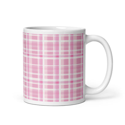Criss + Cross - Flush ceramic coffee mug - 11 oz - handle on right