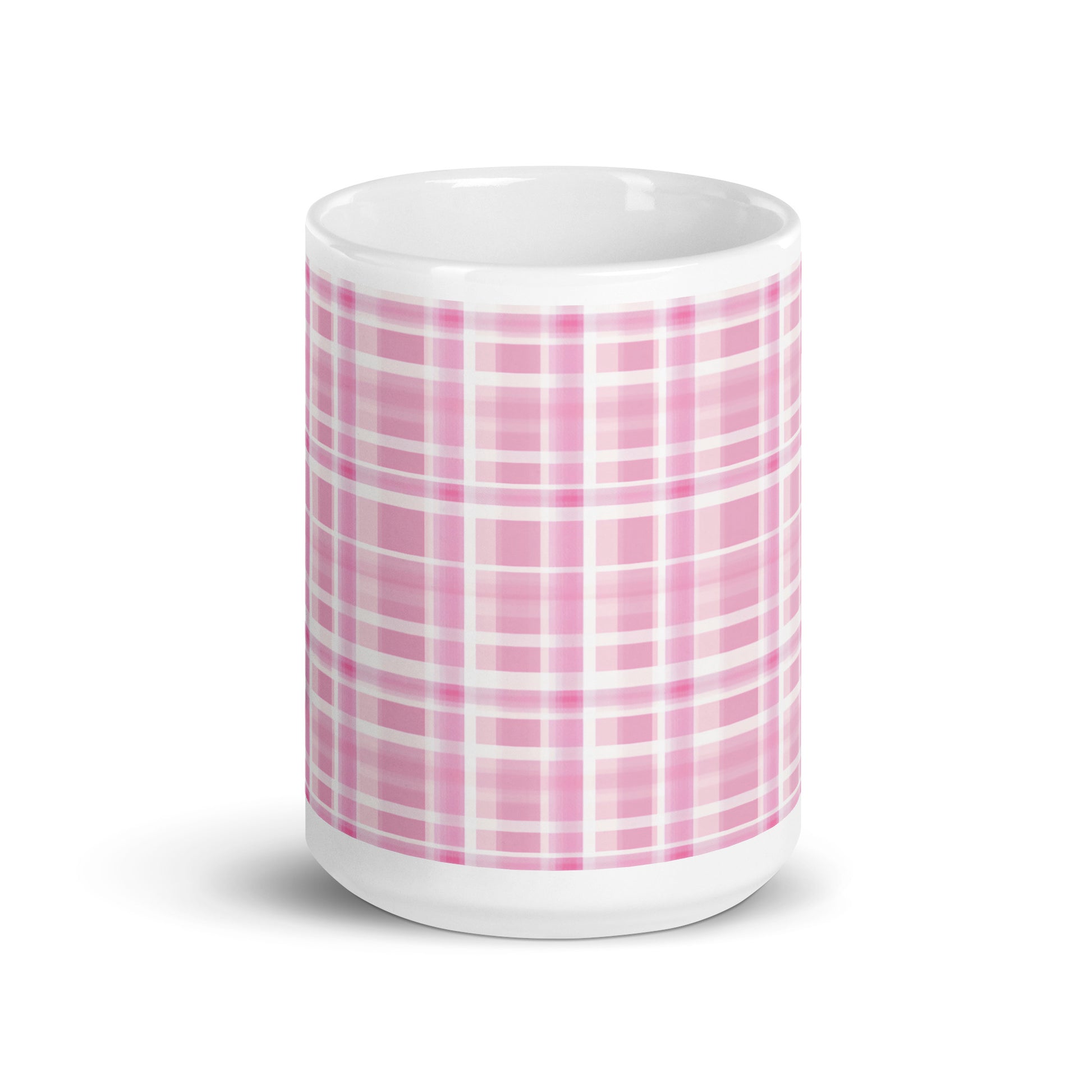 Criss + Cross - Flush ceramic coffee mug - 15 oz - front view