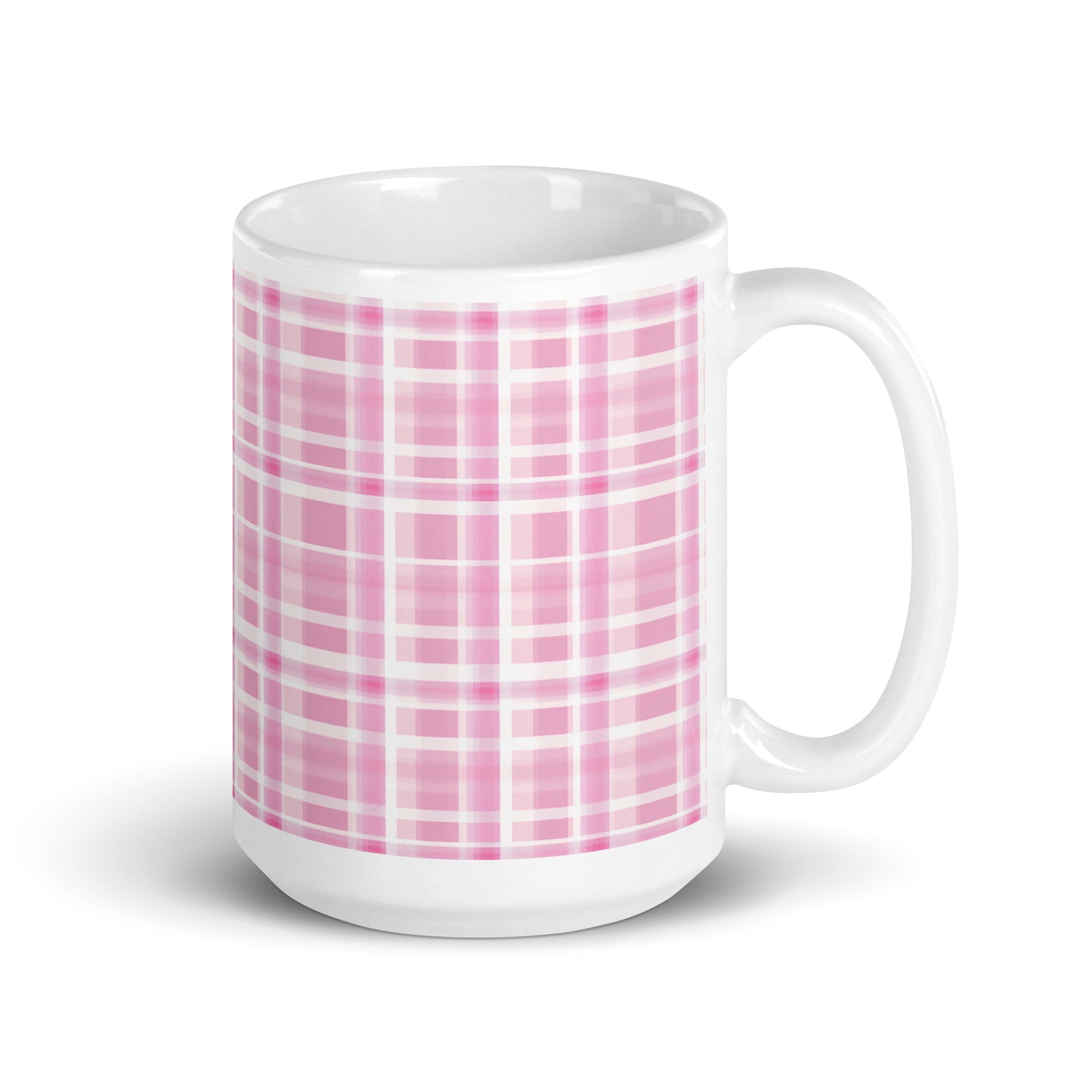 Criss + Cross - Flush ceramic coffee mug - 15 oz - handle on right