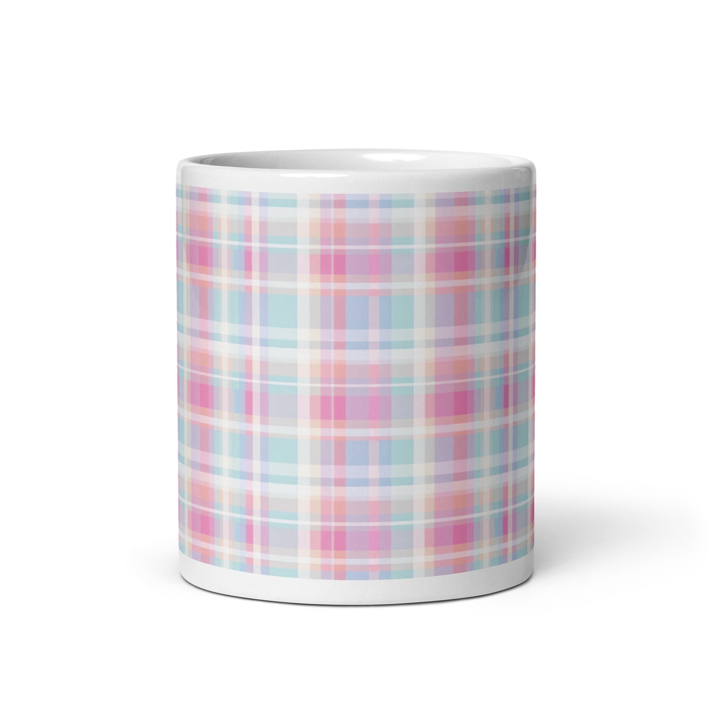 Criss + Cross - Frost ceramic coffee mug - 11 oz - front view