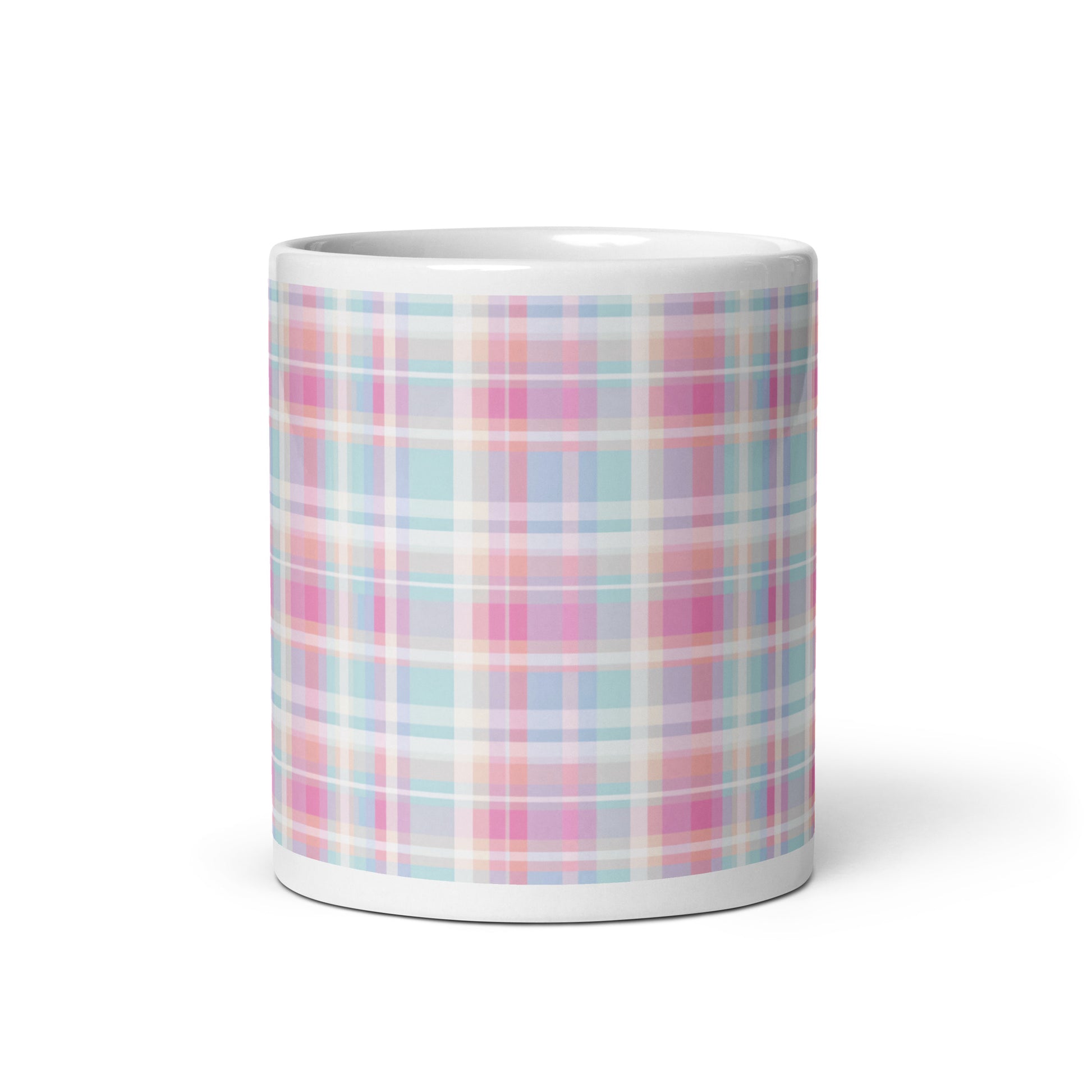 Criss + Cross - Frost ceramic coffee mug - 11 oz - front view