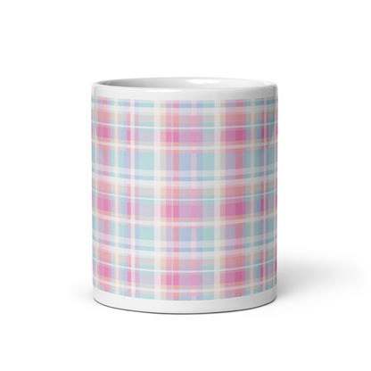 Criss + Cross - Frost ceramic coffee mug - 11 oz - front view