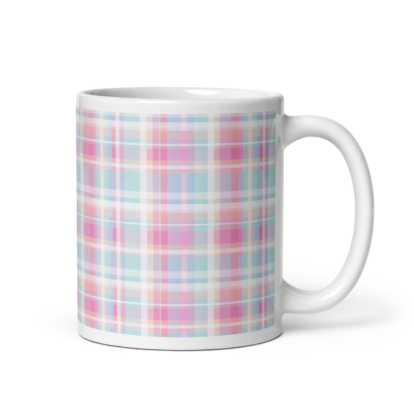 Criss + Cross - Frost ceramic coffee mug - 11 oz - handle on right