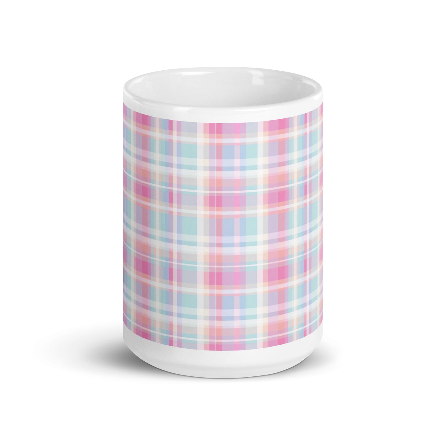 Criss + Cross - Frost ceramic coffee mug - 15 oz - front view