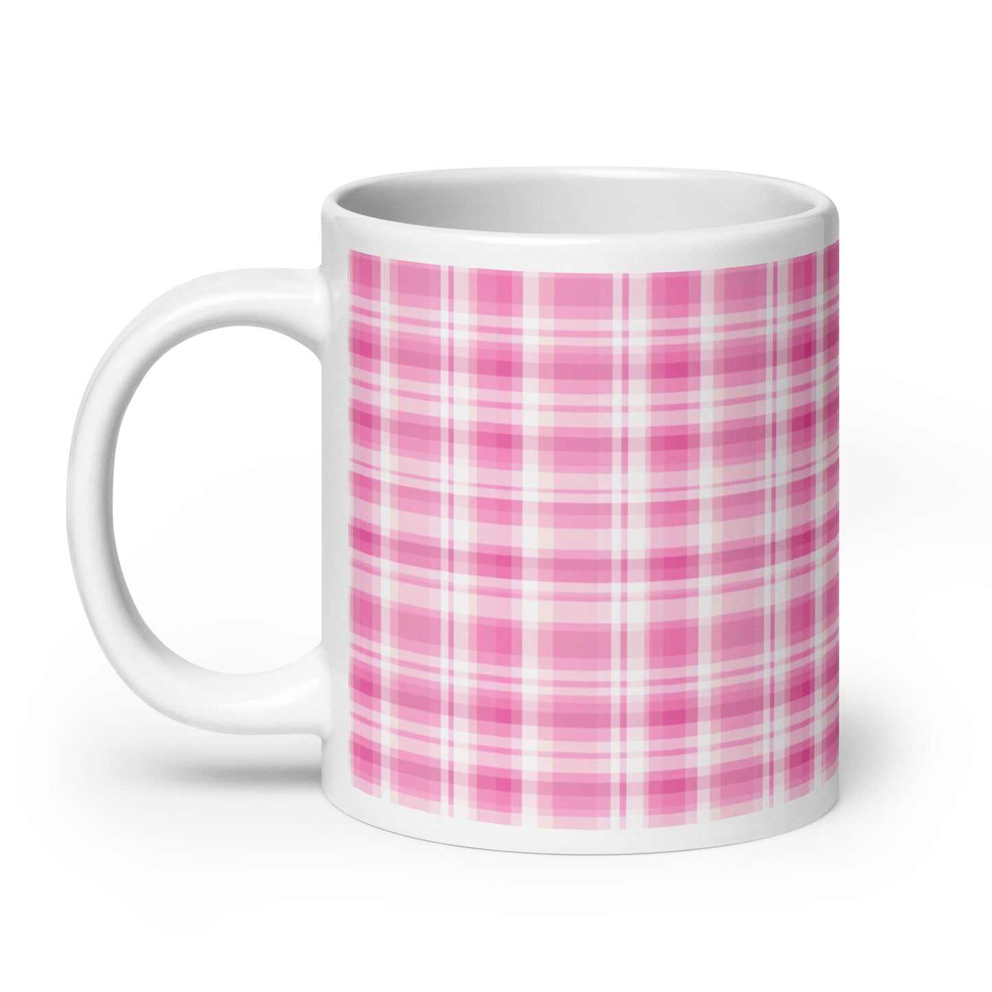 Criss + Cross - Haze ceramic coffee mug - 20 oz - handle on left