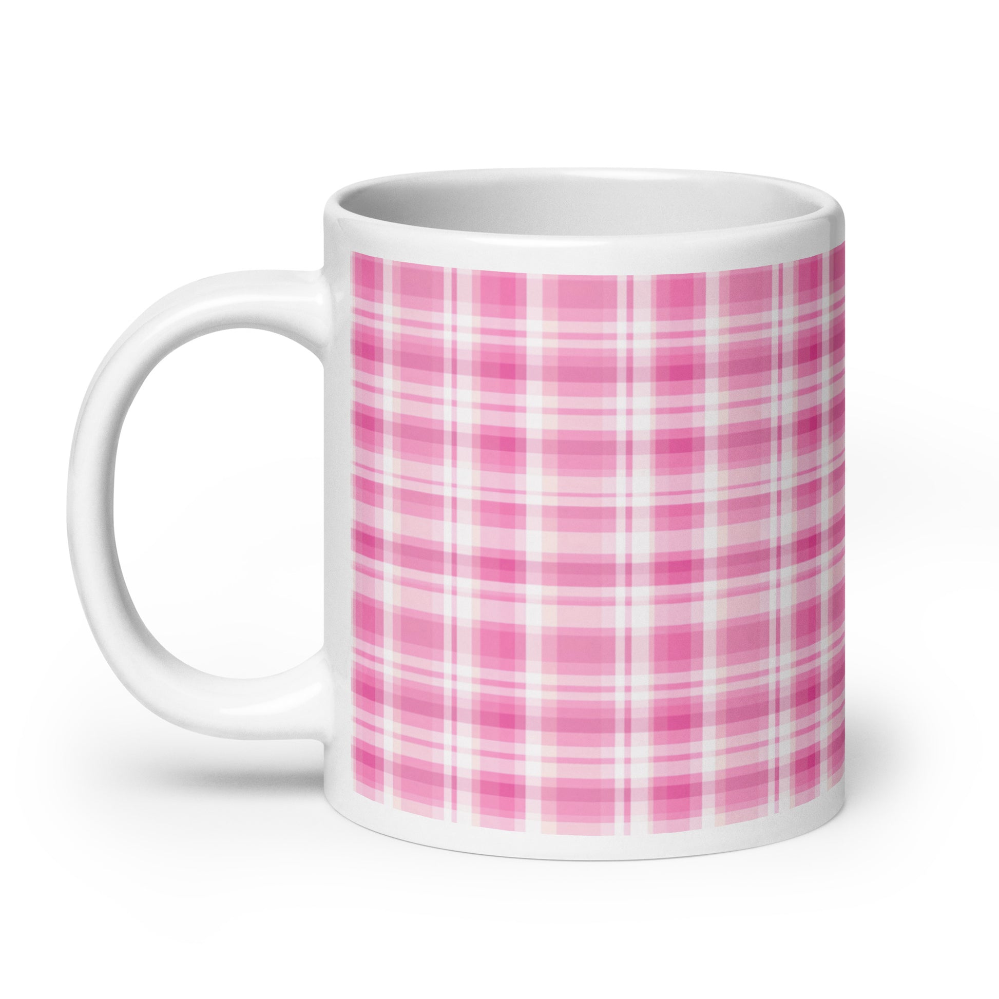 Criss + Cross - Haze ceramic coffee mug - 20 oz - handle on left
