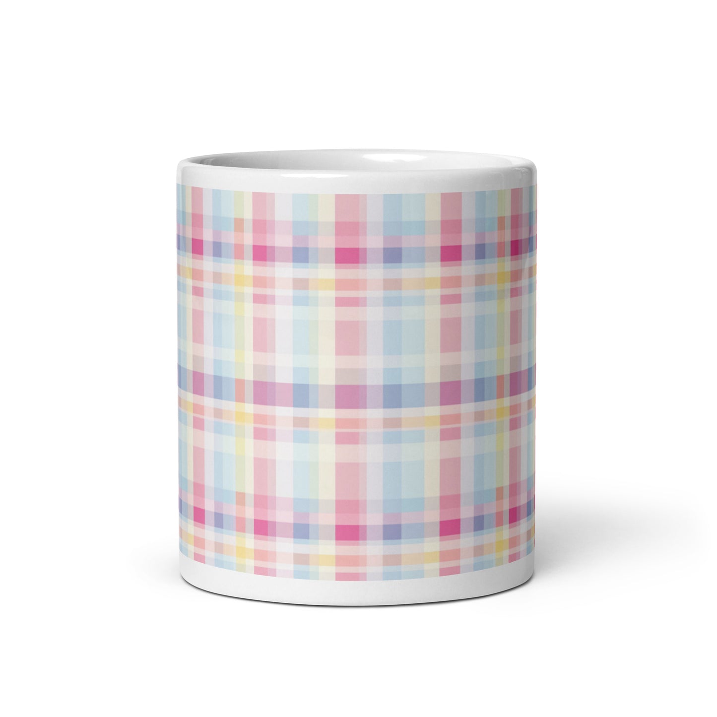 Criss + Cross - Pansy ceramic coffee mug - 11 oz - front view