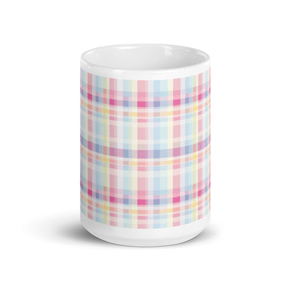 Criss + Cross - Pansy ceramic coffee mug - 15 oz - front view