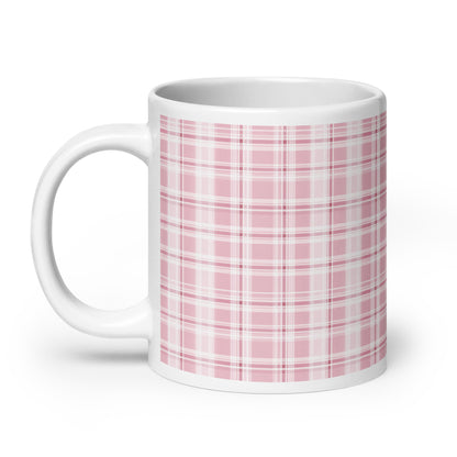 Criss + Cross - Petal ceramic coffee mug - 20 oz - handle on left