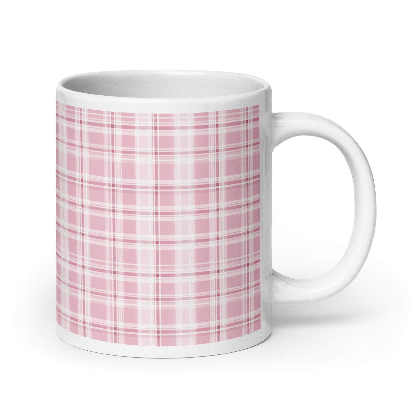 Criss + Cross - Petal ceramic coffee mug - 20 oz - handle on right