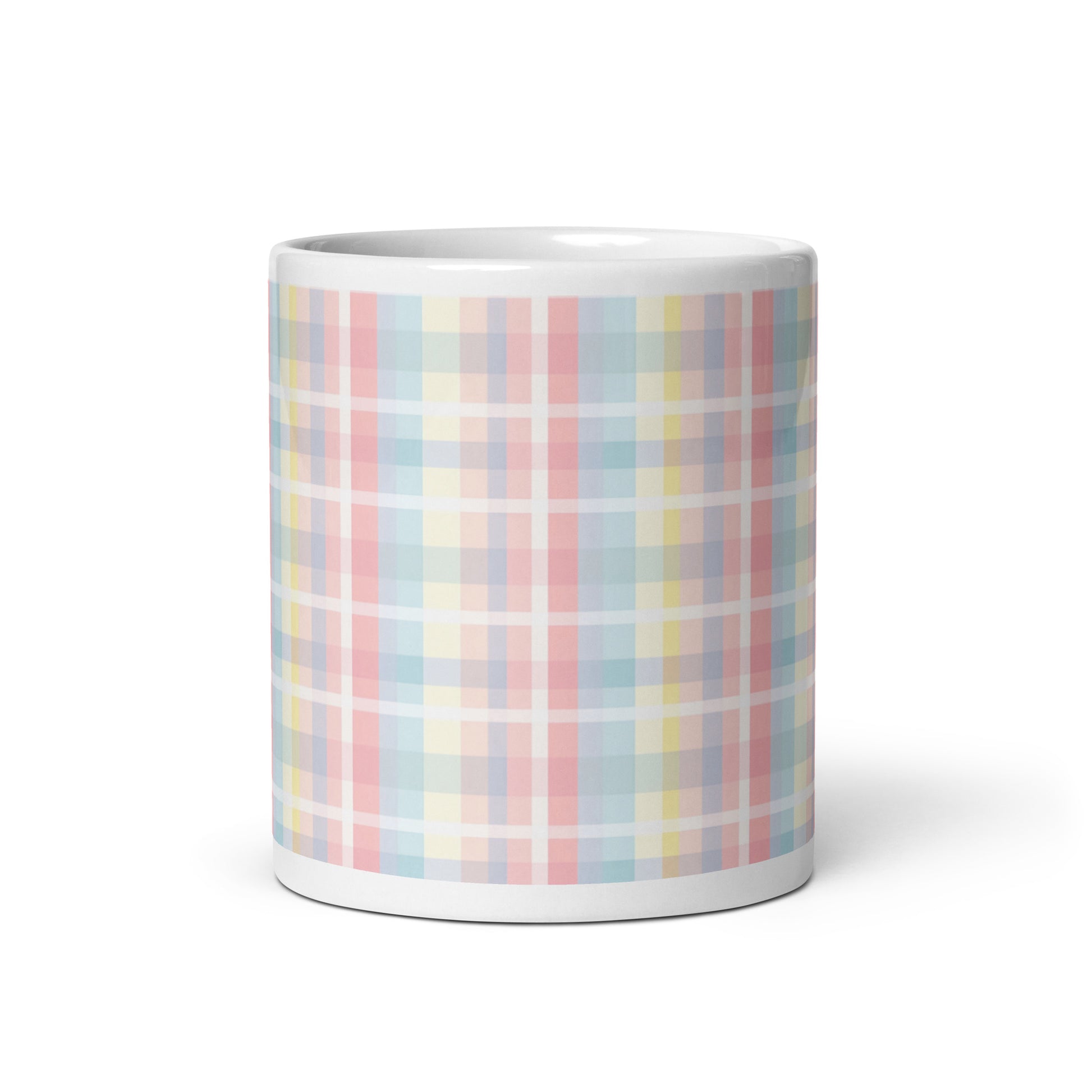 Criss + Cross - Sundew ceramic coffee mug - 11 oz - front view