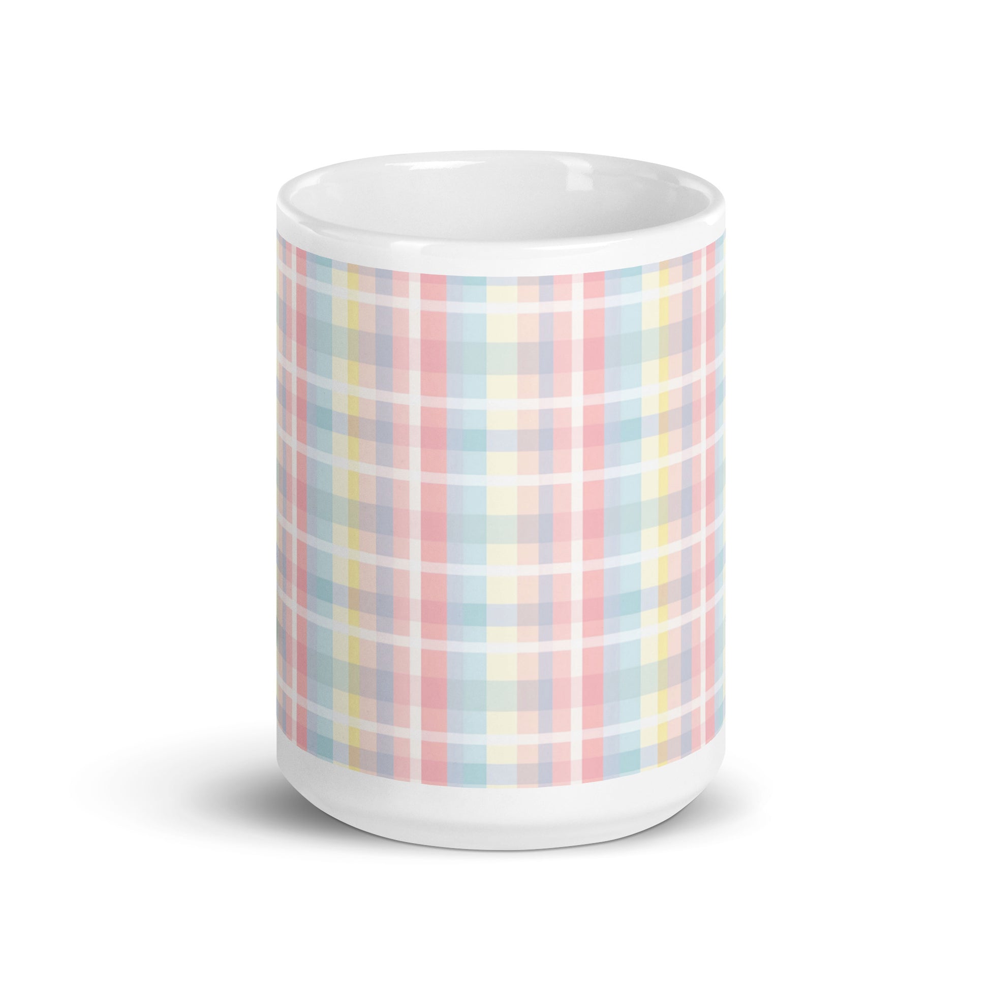 Criss + Cross - Sundew ceramic coffee mug - 15 oz - front view