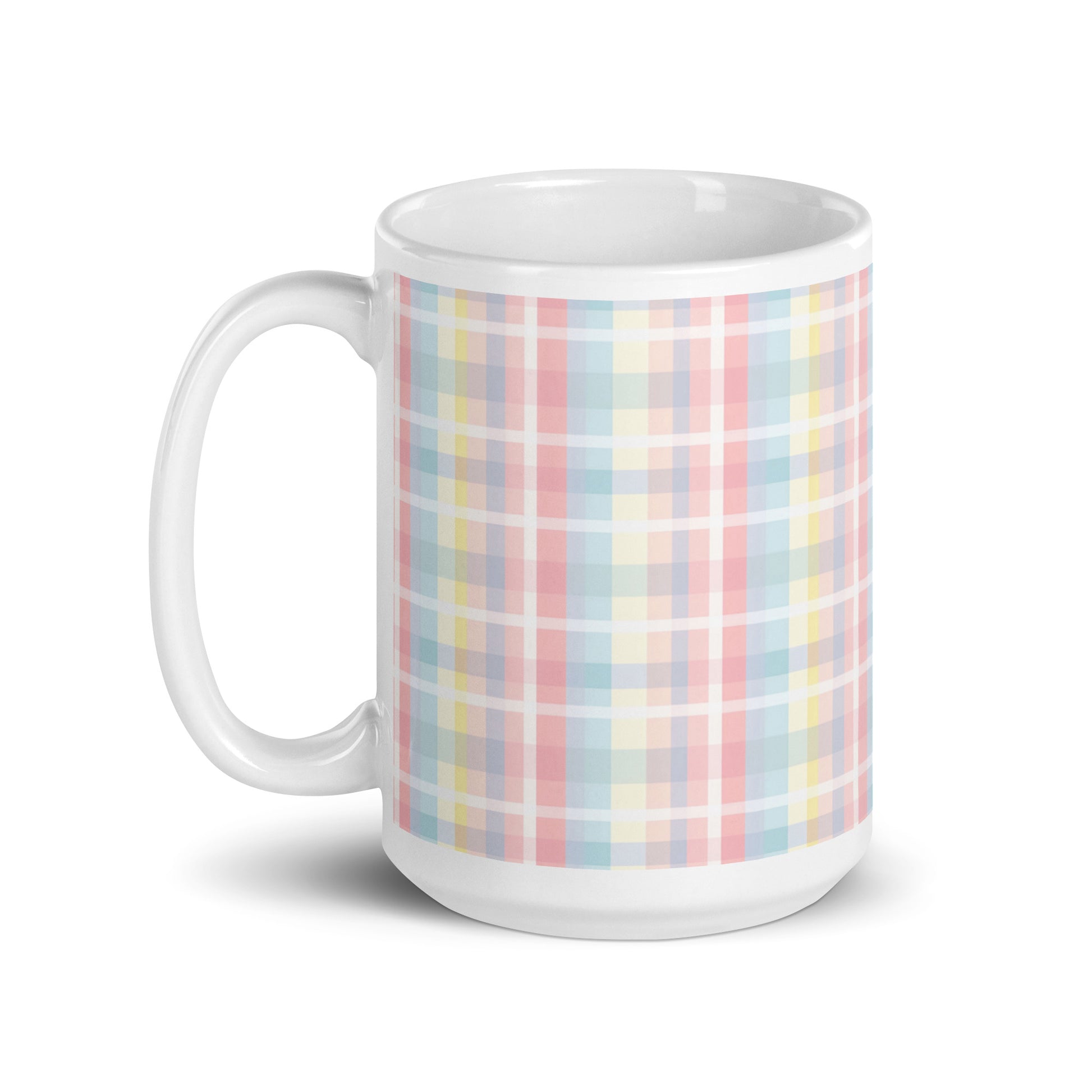 Criss + Cross - Sundew ceramic coffee mug - 15 oz - handle on left