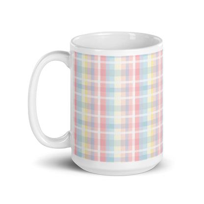 Criss + Cross - Sundew ceramic coffee mug - 15 oz - handle on left
