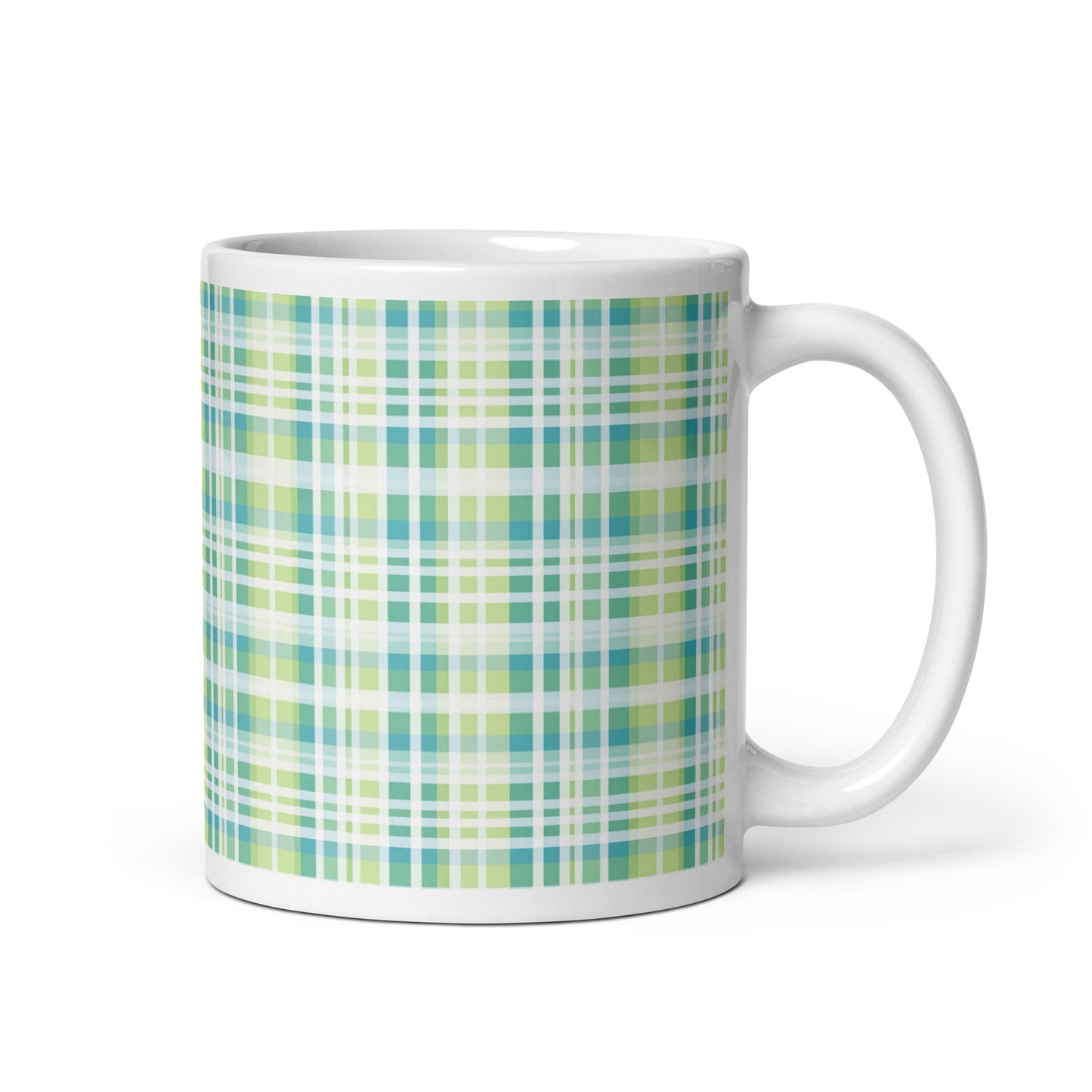 Criss + Cross - Thistle ceramic coffee mug - 11 oz - handle on right