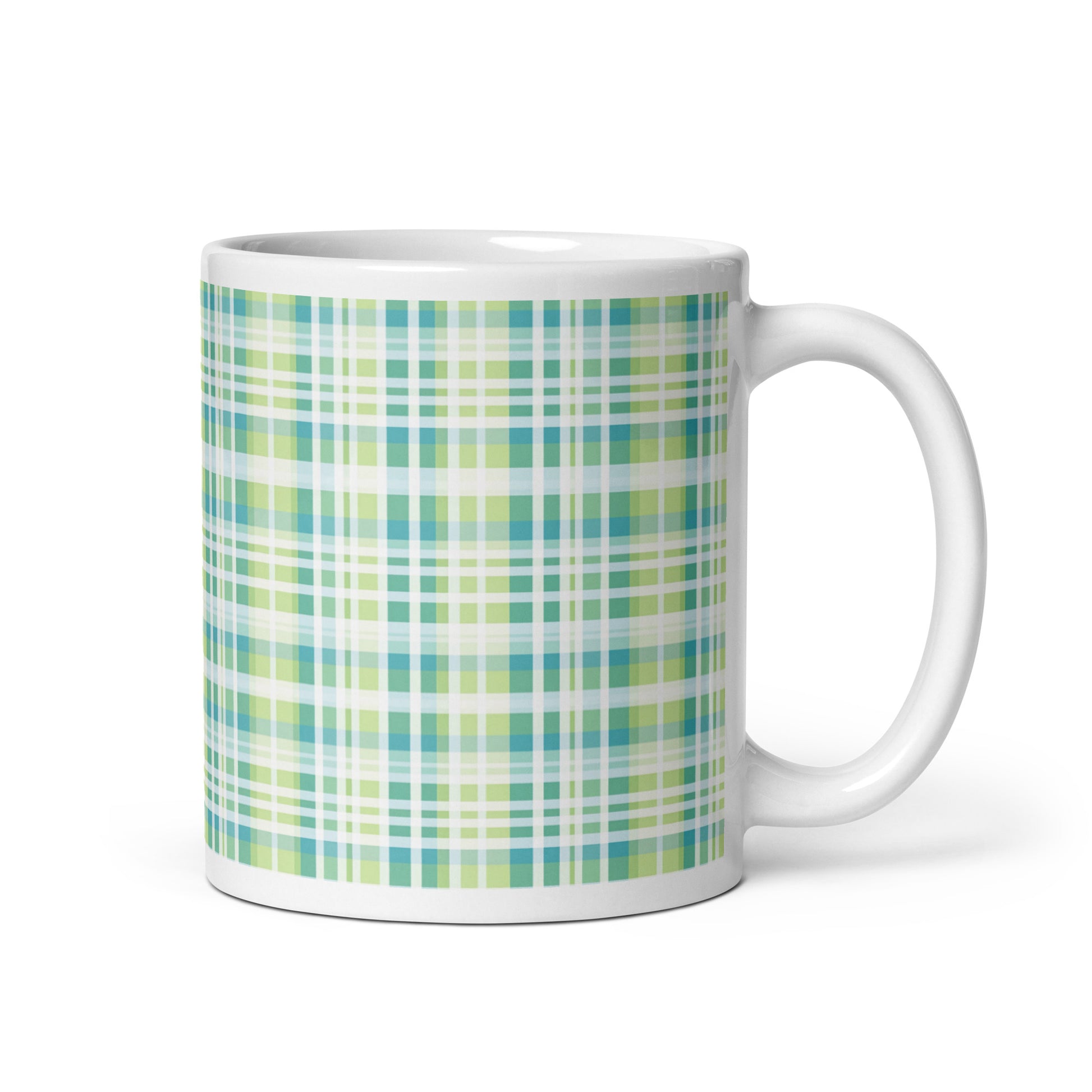 Criss + Cross - Thistle ceramic coffee mug - 11 oz - handle on right