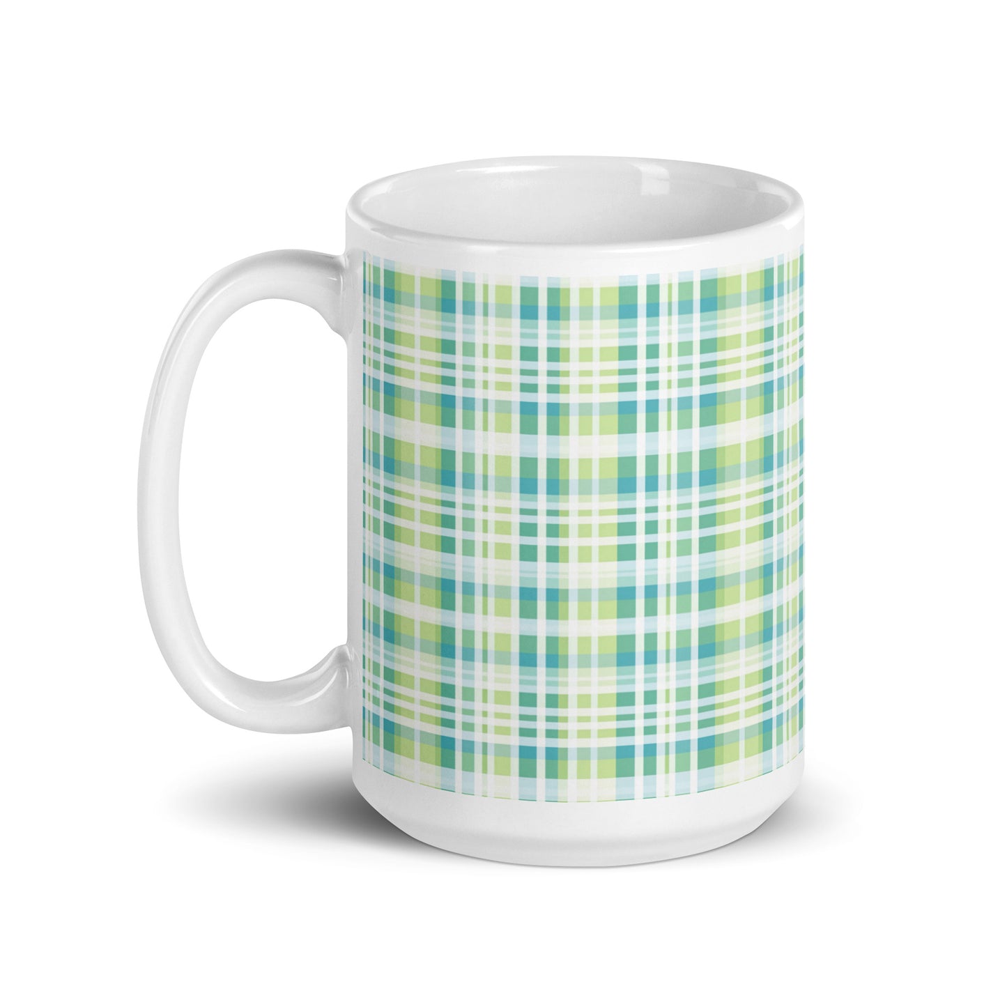 Criss + Cross - Thistle ceramic coffee mug - 15 oz - handle on left