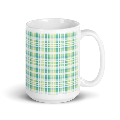 Criss + Cross - Thistle ceramic coffee mug - 15 oz - handle on right