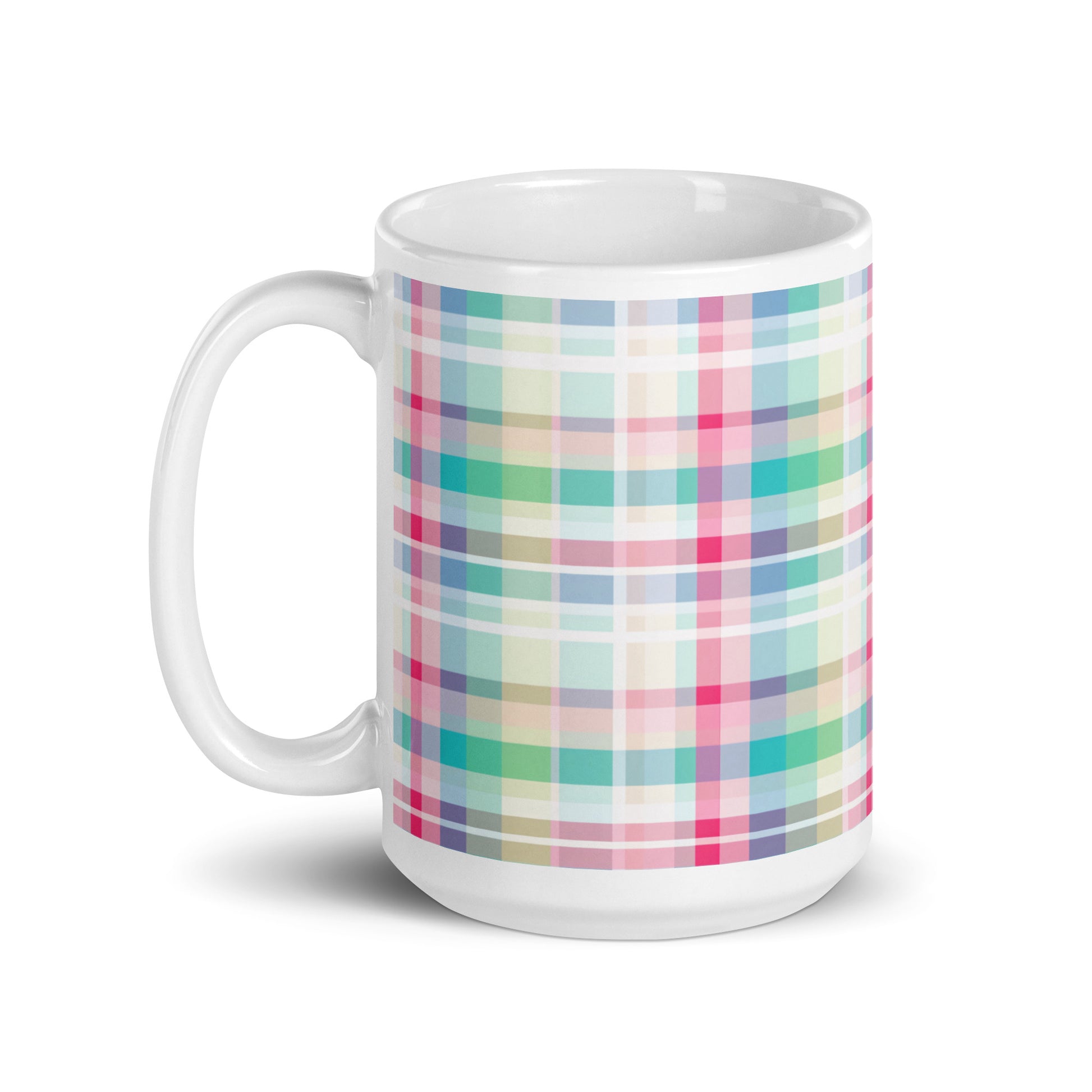 Criss + Cross - Vapor ceramic coffee mug - 15 oz - handle on left