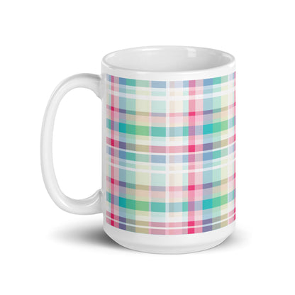 Criss + Cross - Vapor ceramic coffee mug - 15 oz - handle on left