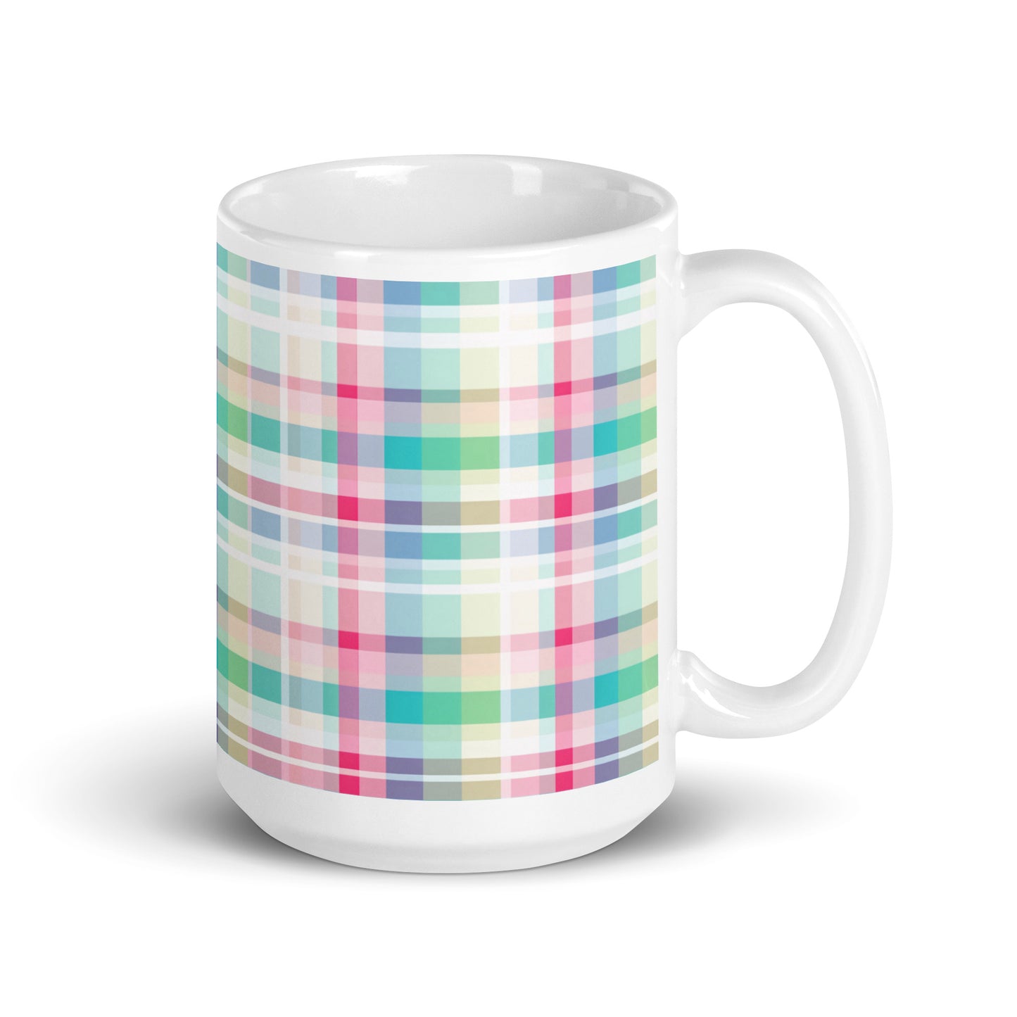 Criss + Cross - Vapor ceramic coffee mug - 15 oz - handle on right