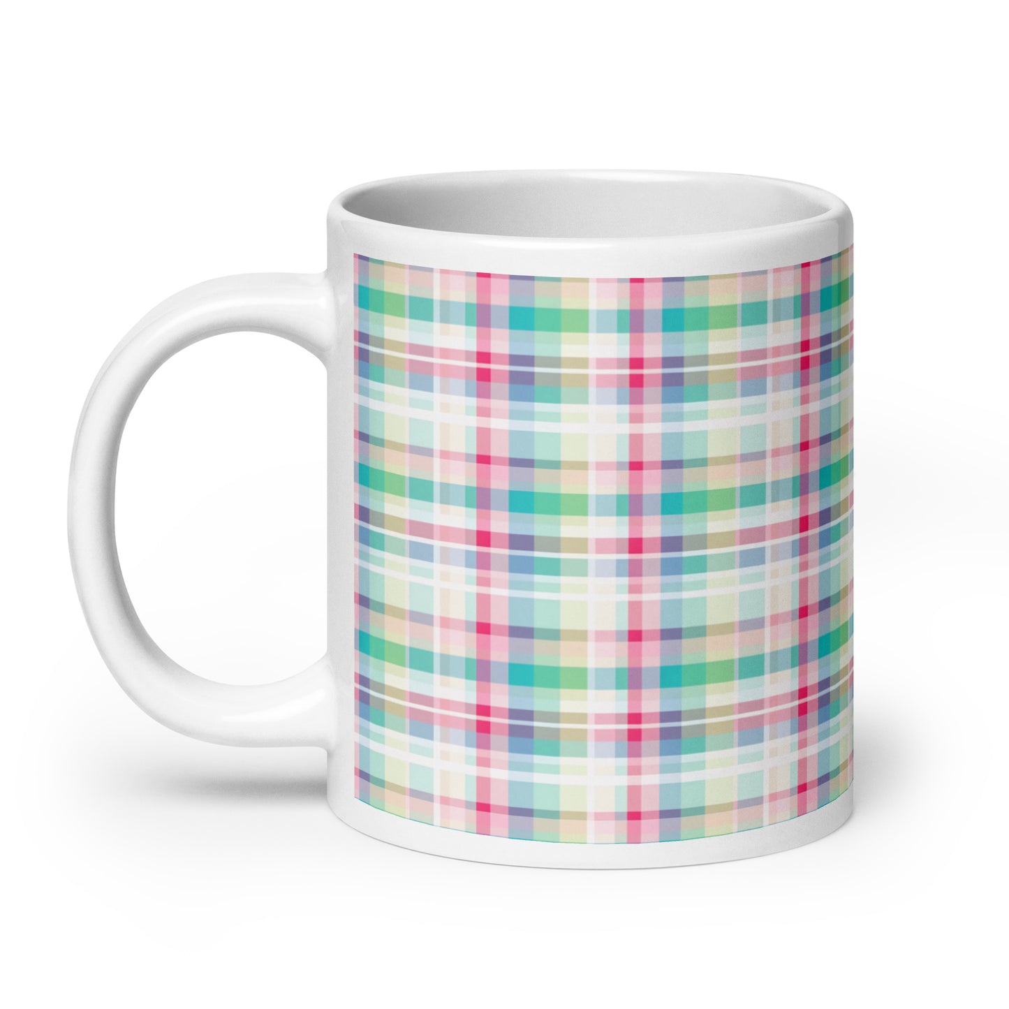 Criss + Cross - Vapor ceramic coffee mug - 20 oz - handle on left