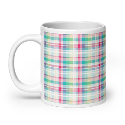 Criss + Cross - Vapor ceramic coffee mug - 20 oz - handle on left