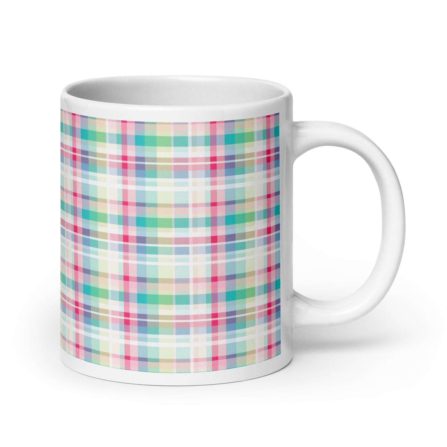 Criss + Cross - Vapor ceramic coffee mug - 20 oz - handle on right