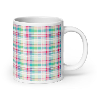 Criss + Cross - Vapor ceramic coffee mug - 20 oz - handle on right