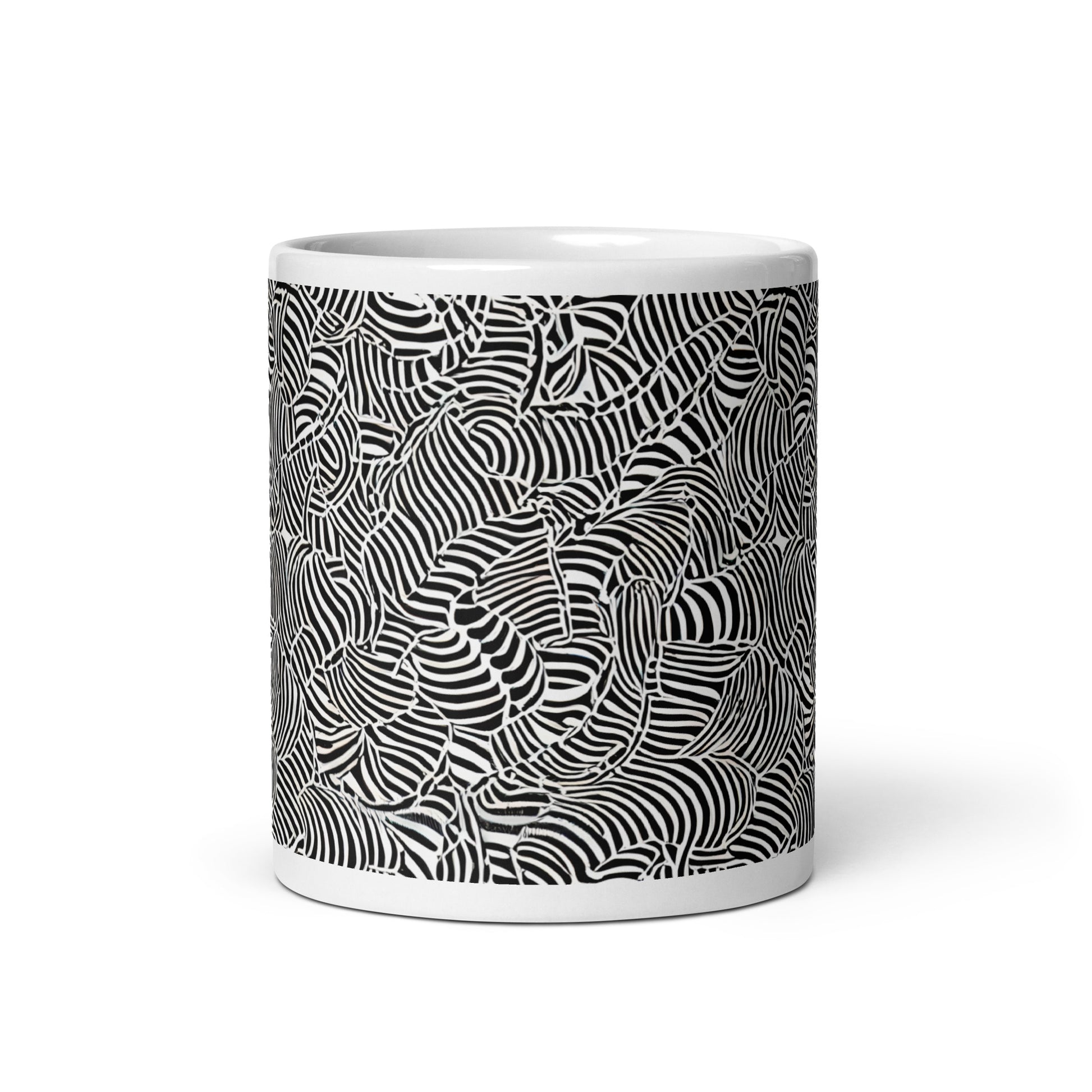 Current Frond ceramic coffee mug - 11 oz - front view