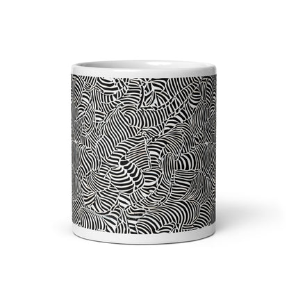 Current Frond ceramic coffee mug - 11 oz - front view
