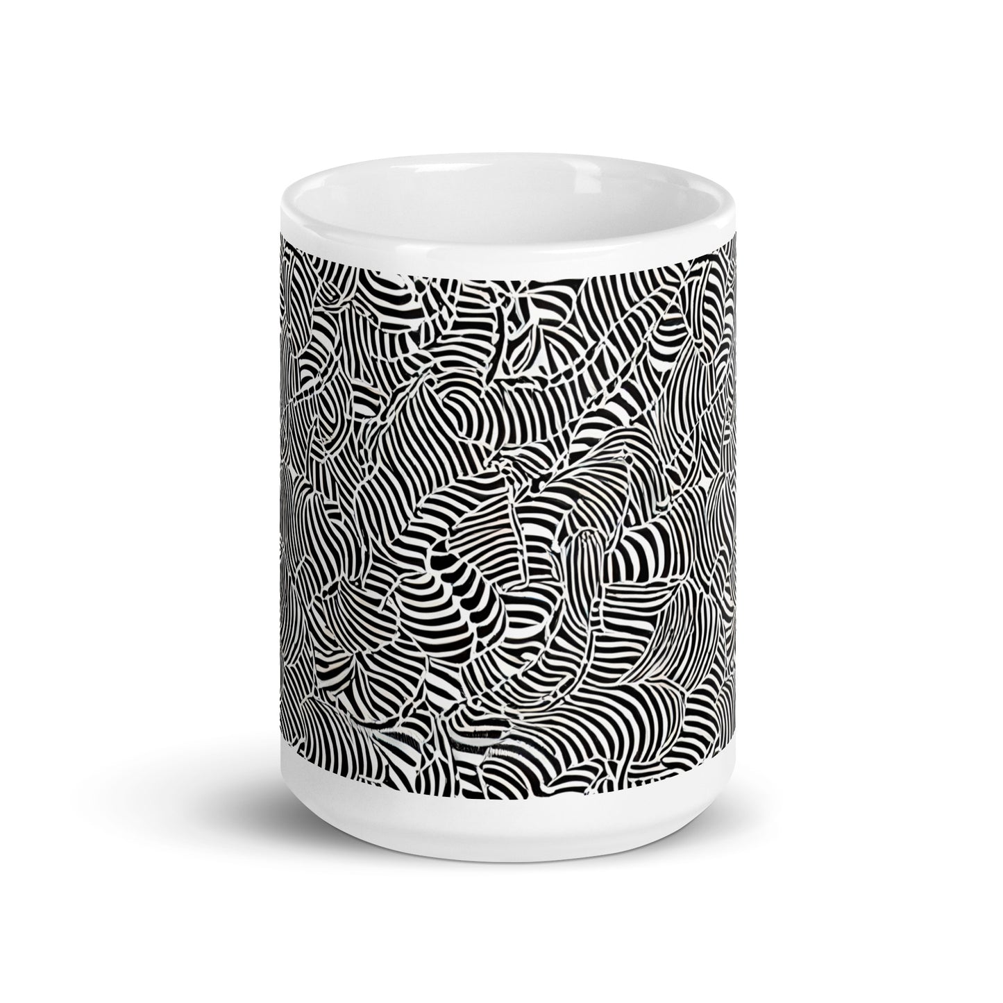 Current Frond ceramic coffee mug - 15 oz - front view