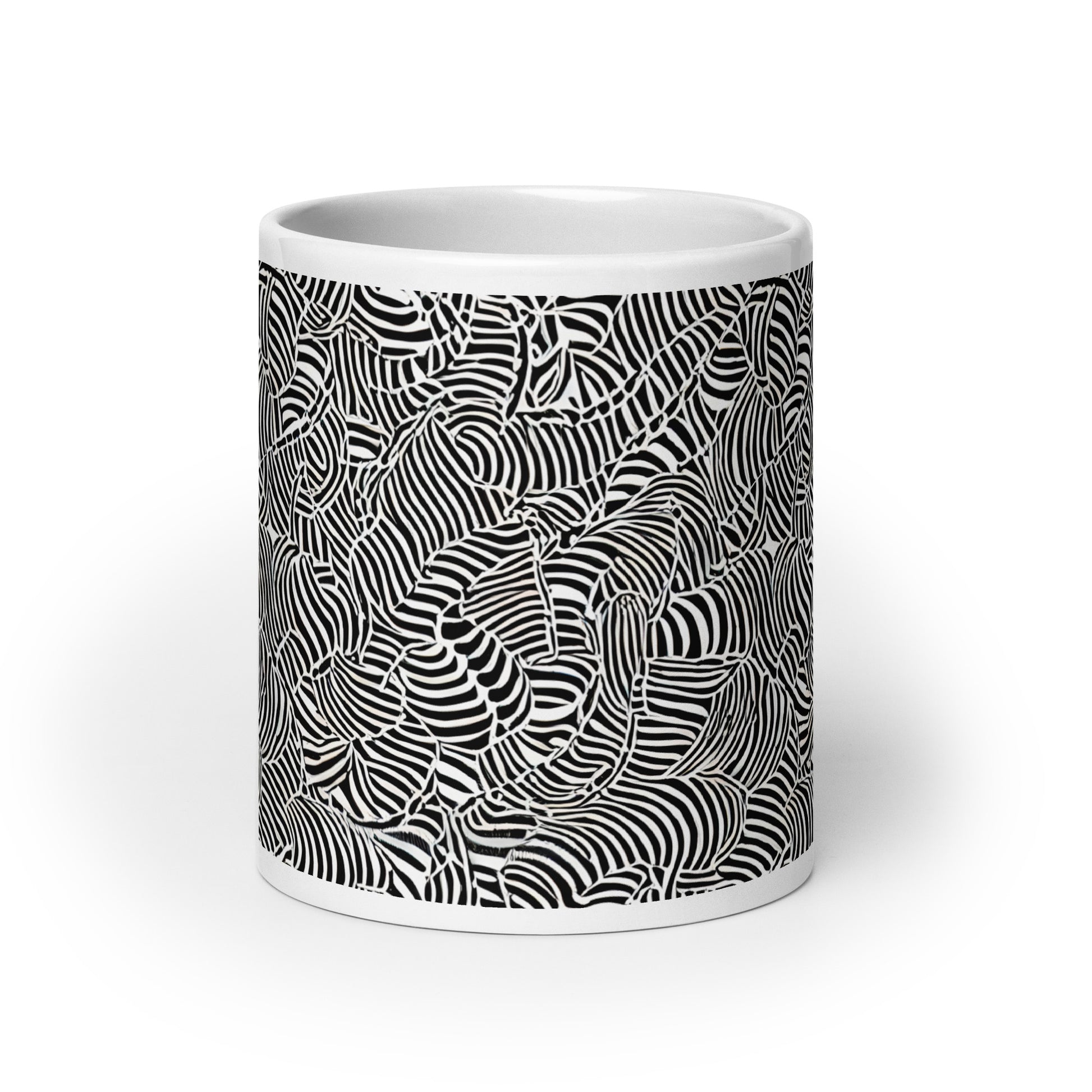 Current Frond ceramic coffee mug - 20 oz - front view