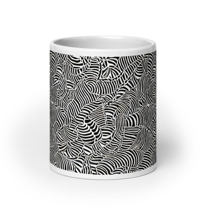 Current Frond ceramic coffee mug - 20 oz - front view