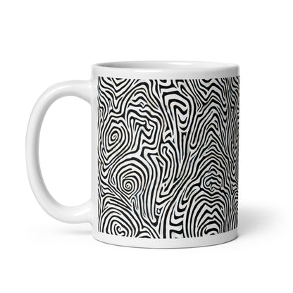 Current Swell ceramic coffee mug - 11 oz - handle on left