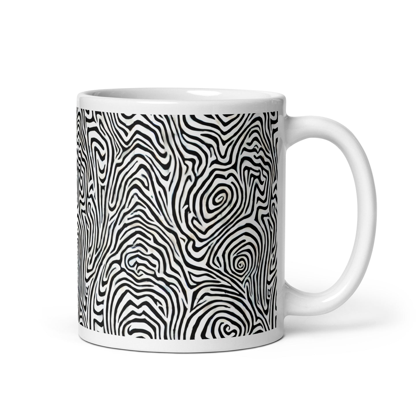 Current Swell ceramic coffee mug - 11 oz - handle on right