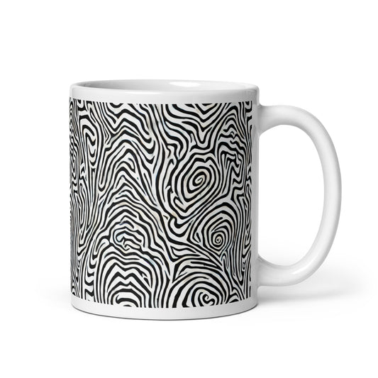 Current Swell ceramic coffee mug - 11 oz - handle on right