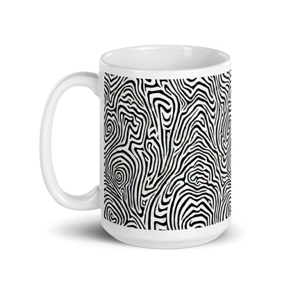 Current Swell ceramic coffee mug - 15 oz - handle on left