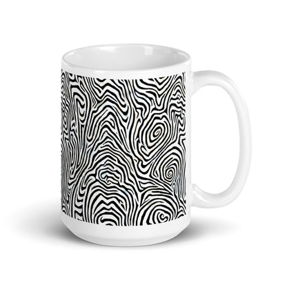 Current Swell ceramic coffee mug - 15 oz - handle on right