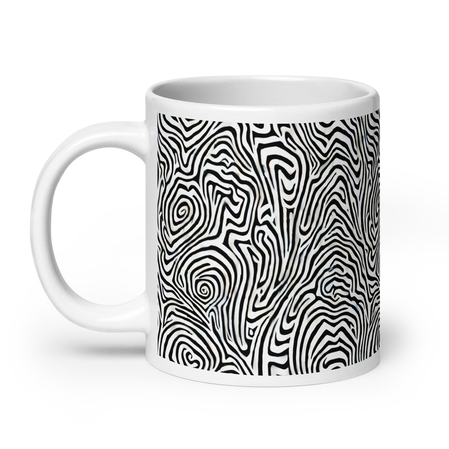 Current Swell ceramic coffee mug - 20 oz - handle on left